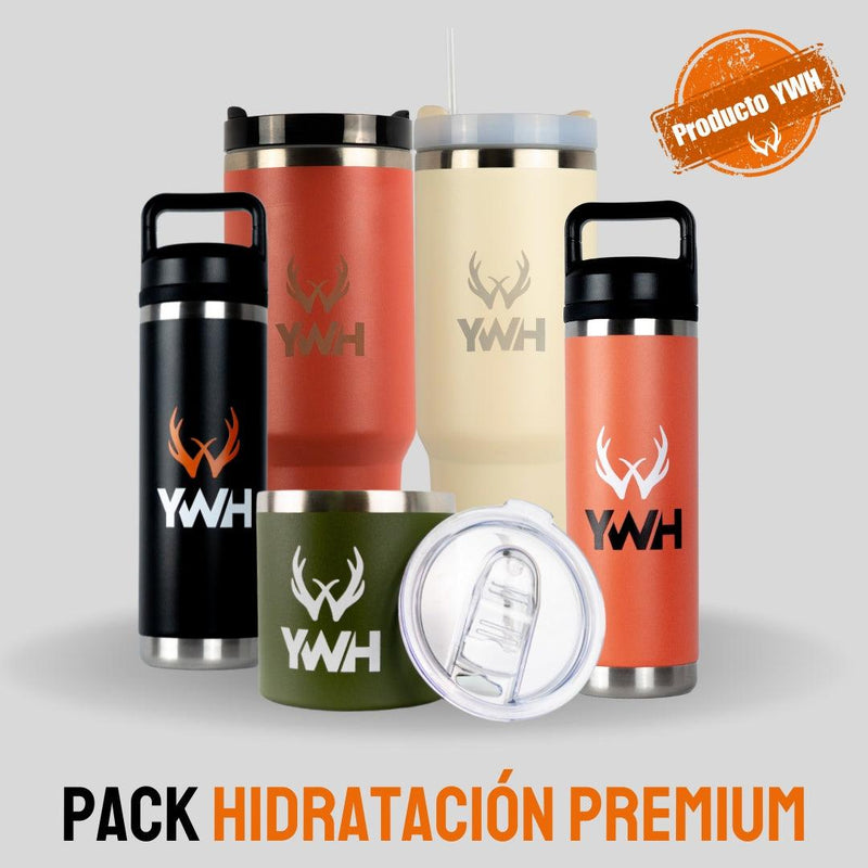 Pack Hidratación Premium: 1 Termo + 1 Quencher + Taza Gratis Incluida - Young Wild Hunters