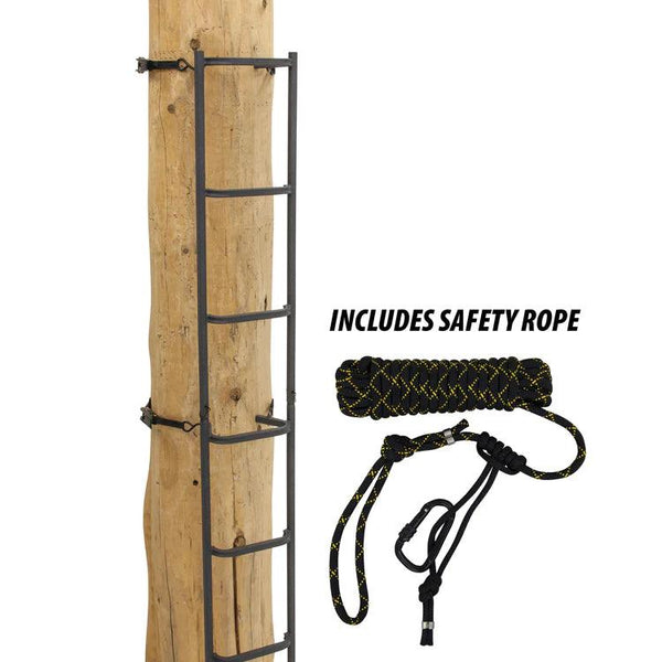 TREE LADDER WITH SAFETY ROPE - Young Wild Hunters